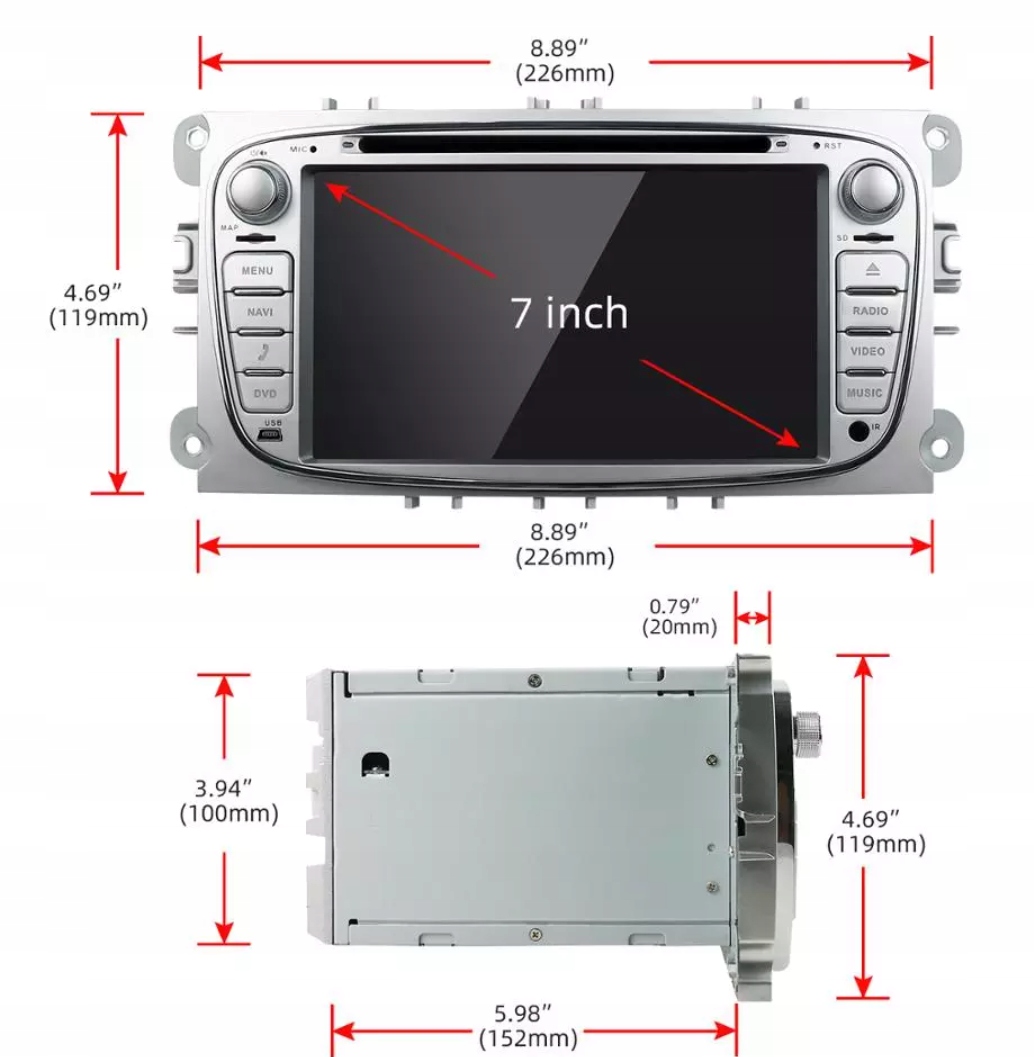 RADIO ANDROID FORD MONDEO MK4 CONVERS+ PX6 4/64GB! Kod producenta 21885205922