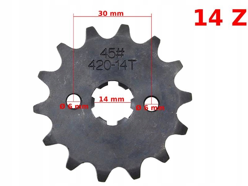 ZĘBATKA PRZÓD 420 14 ATV 110