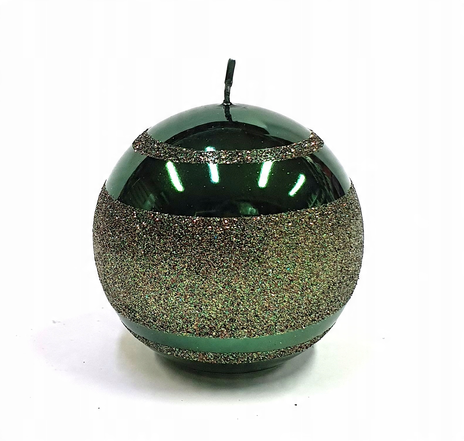 

Świeca Metallic 3 Paski Kula 100 mm Butelkowa Ziel
