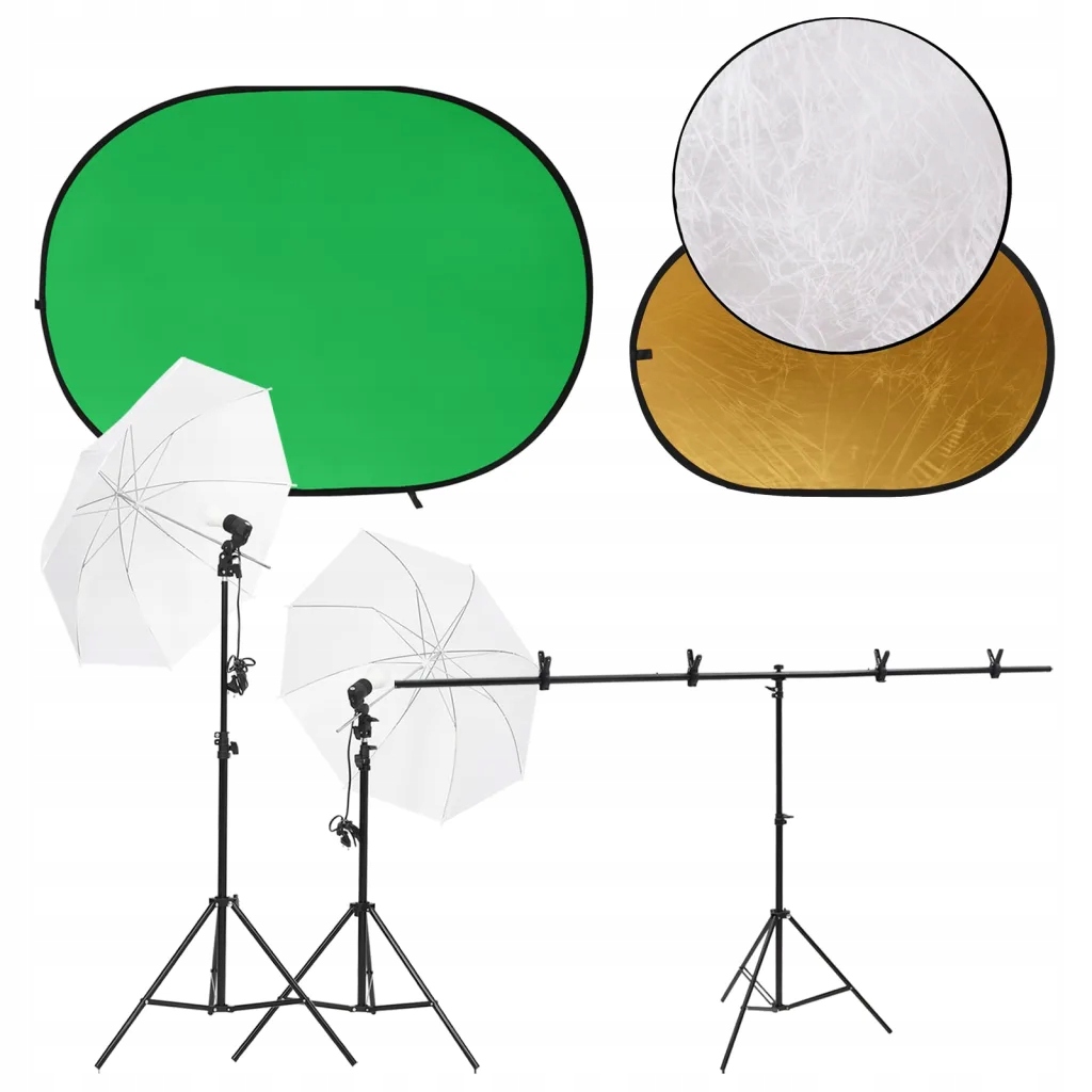 Zestaw Fotograficzny Studio 5w1 200x150 Niebiesko-zielony