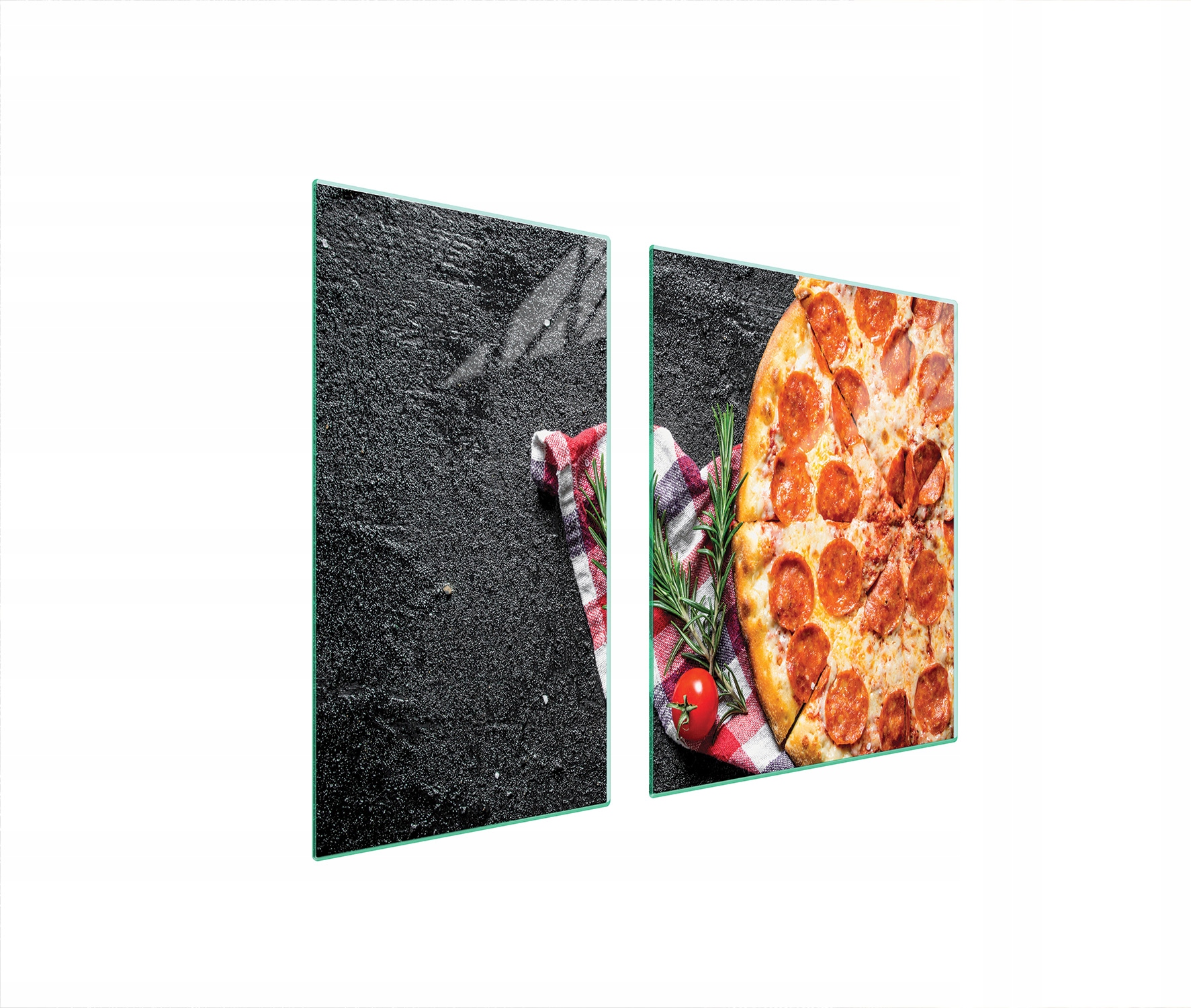 Ochranná Skleněná Deska Na Sporák 90x52 Pizza Tvrzené Sklo