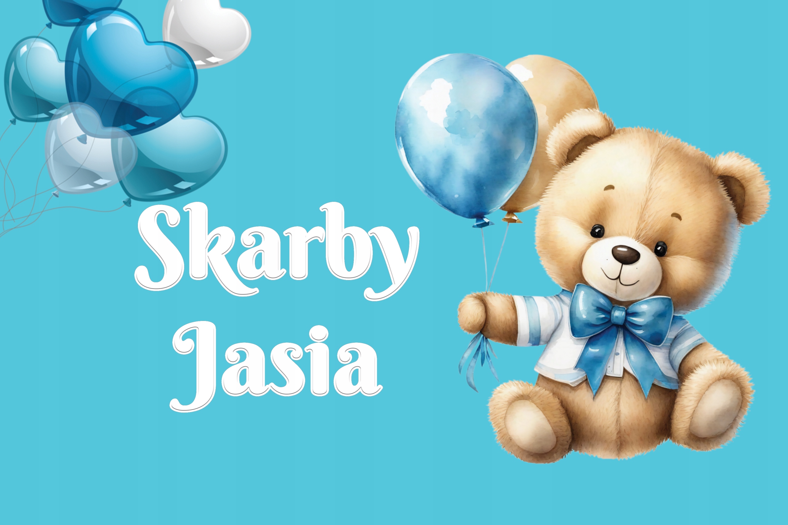 PUDEŁKO SKRZYNKA SKARBY DLA DZIECI GRAFIKA PERSONALIZOWANA Głębokość produktu 16 cm