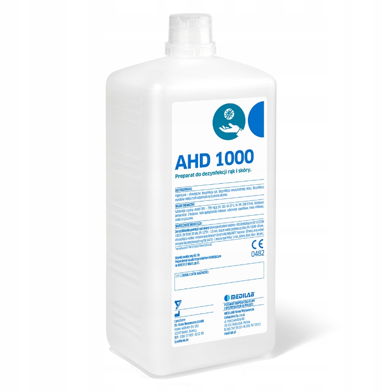 

Ahd 1000 Płyn Do Dezynfekcji Rąk I Skóry 1L