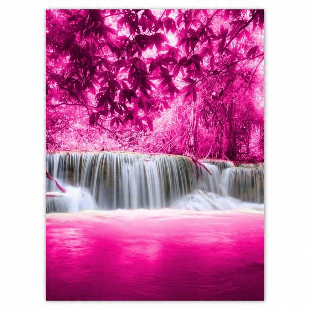 

Plakat 30x40 Różowy wodospad Pejzaż