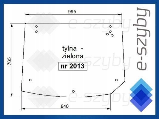 sklo Claas Nectis zadní 6000106472