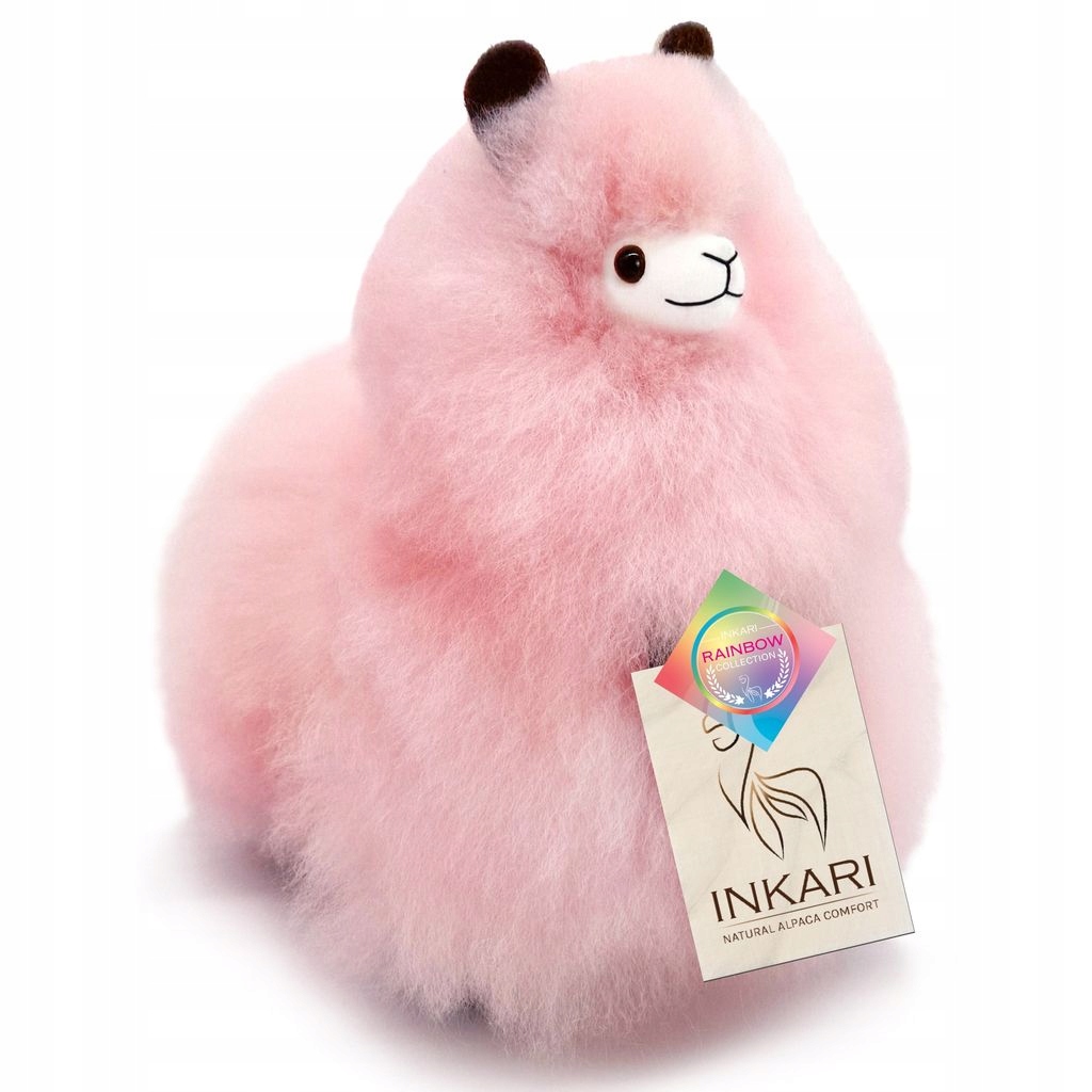 Inkari Alpaka Galaxy maskotka z wełny puszysta Rainbow