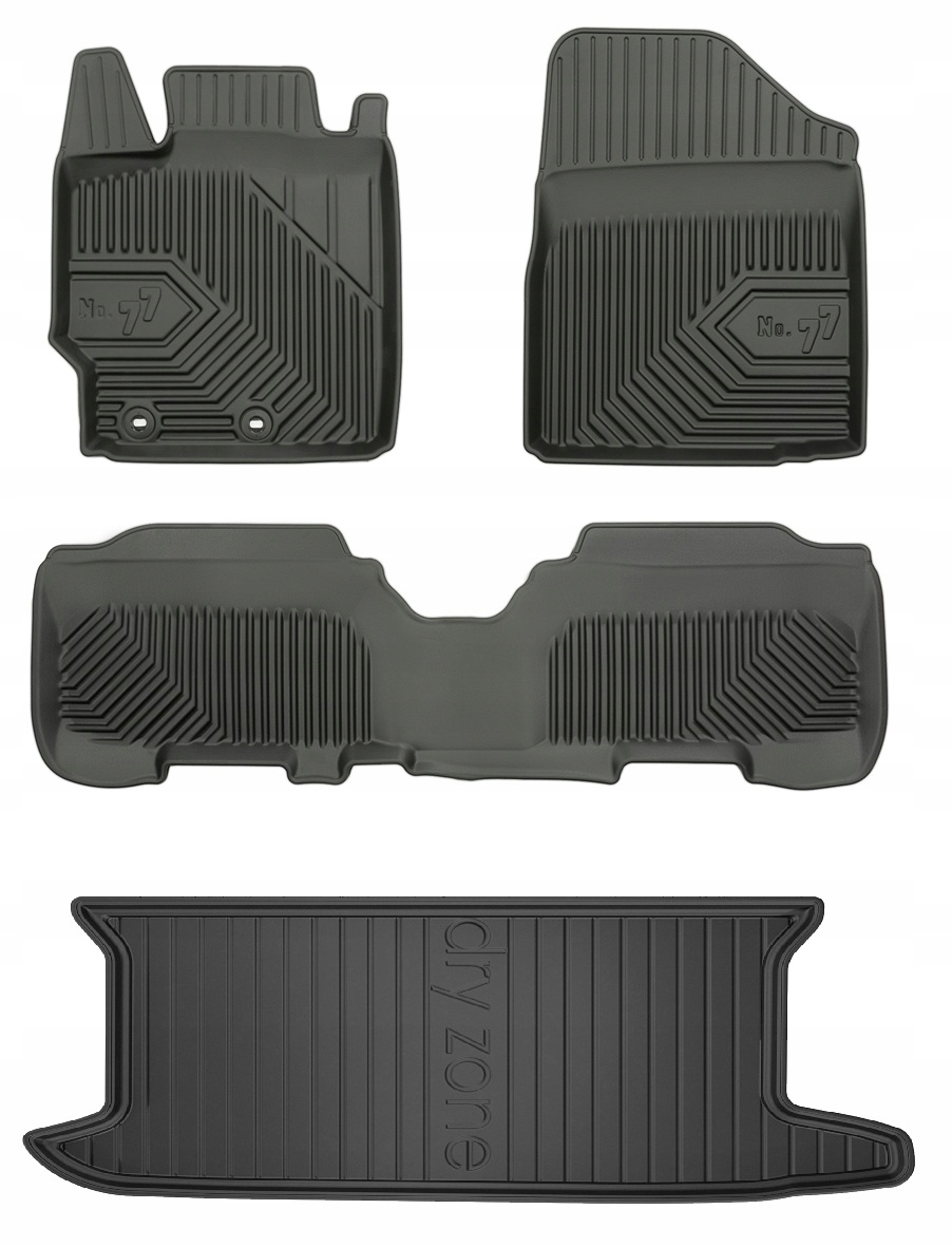 Set 77 Koberce a rohože Toyota Yaris 2 Hatchback 2005-2011 5dveř