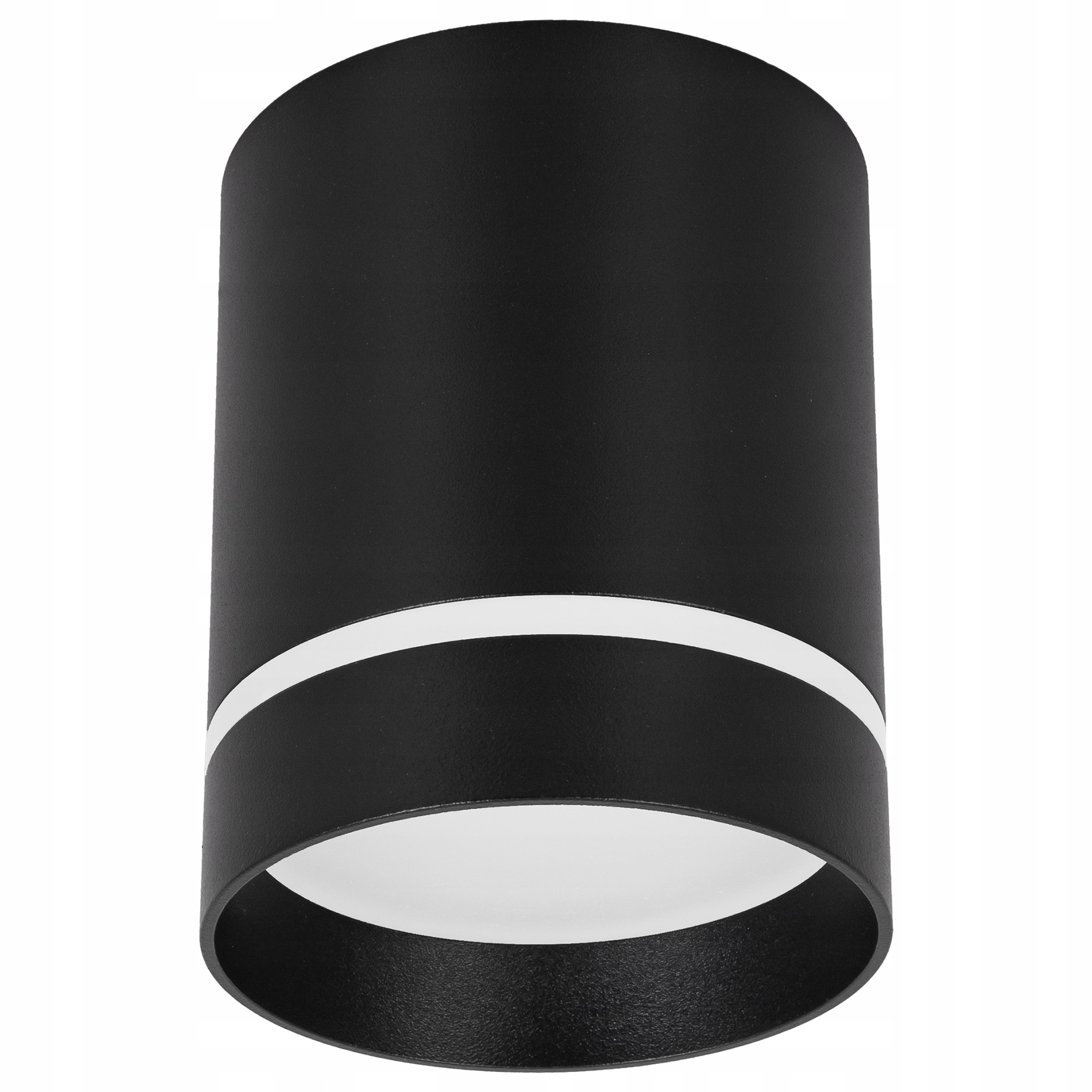 Oprawa natynkowa LED Halogenowa spot TUBA GU10 80x100 mm CZARNA okrągła Zasilanie sieciowe