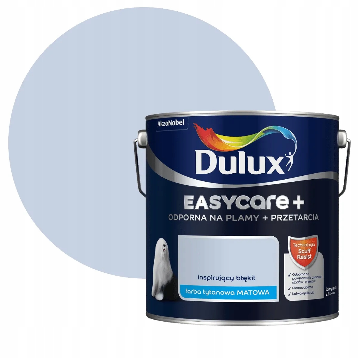 Dulux EasyCare Plus Farba Inspirujący Błękit 2,5L