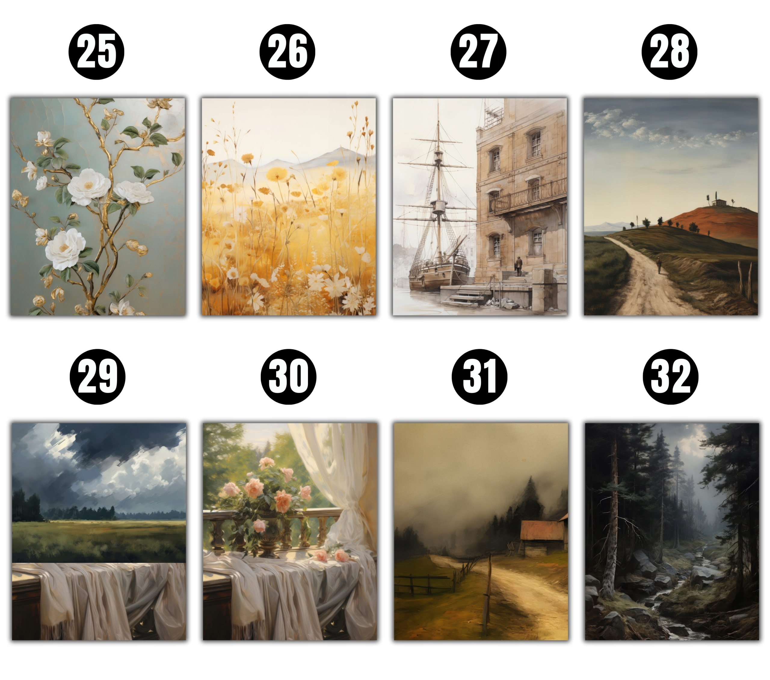 OBRAZY NA ŚCIANĘ DO SALONU OBRAZ NA PŁÓTNIE TRYPTYK Z KWIATAMI wiele wzorów Marka inna