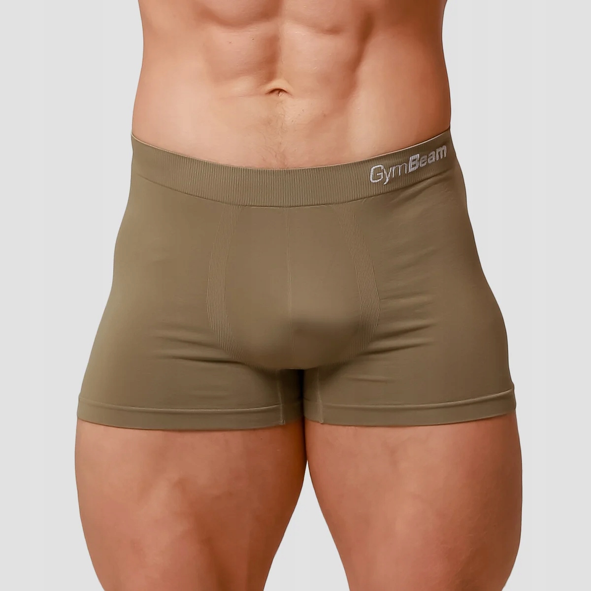 GymBeam Bokserki męskie Seamless 2Pack Army L