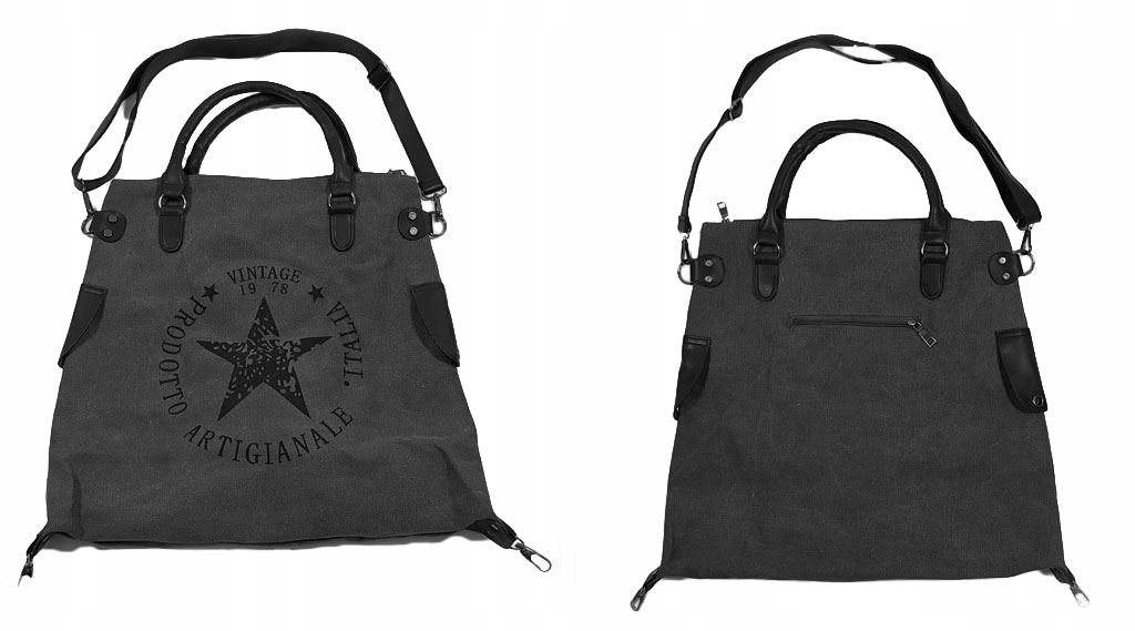 

Torebka Gwiazda Vintage Worek Shopper Bag Torba XL