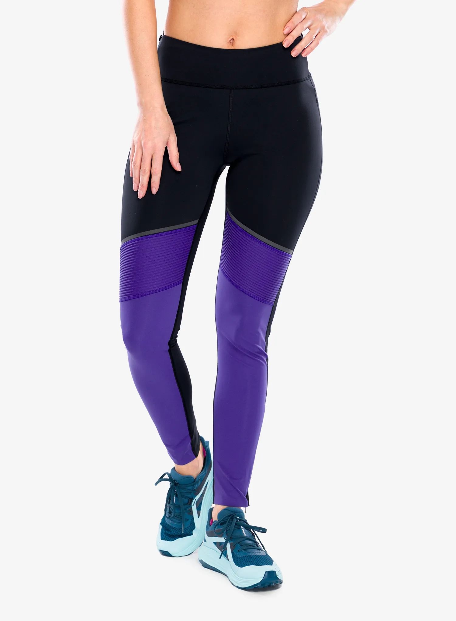 Legginsy damskie do biegania On Running Tights Long - black/twilight L