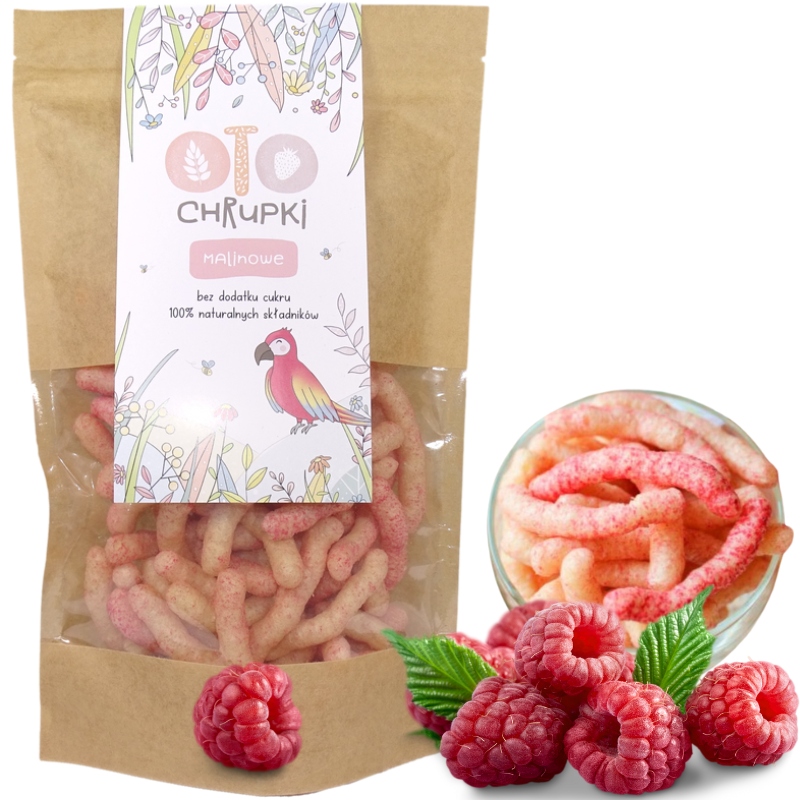 OTO Chrupki Naturalne Malinowe 25 g Otolandia EAN (GTIN) 5907477631292