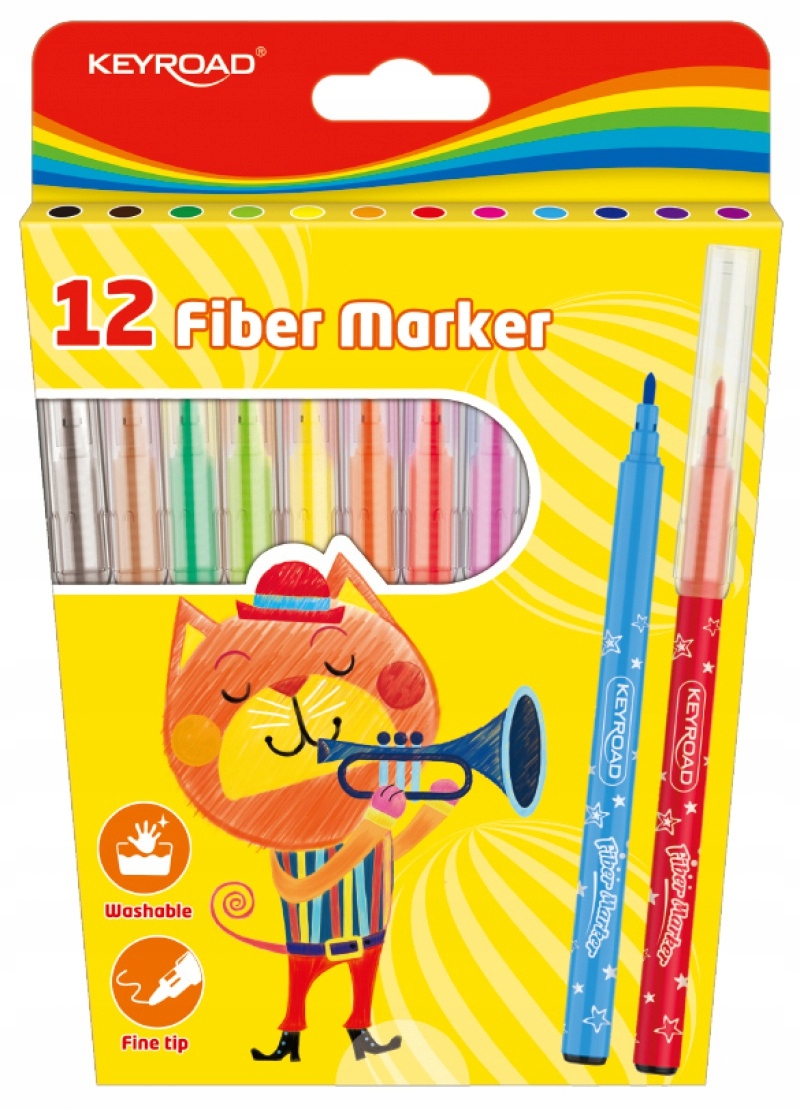 

Zestaw 12 szt Flamastry Marker Keyroad