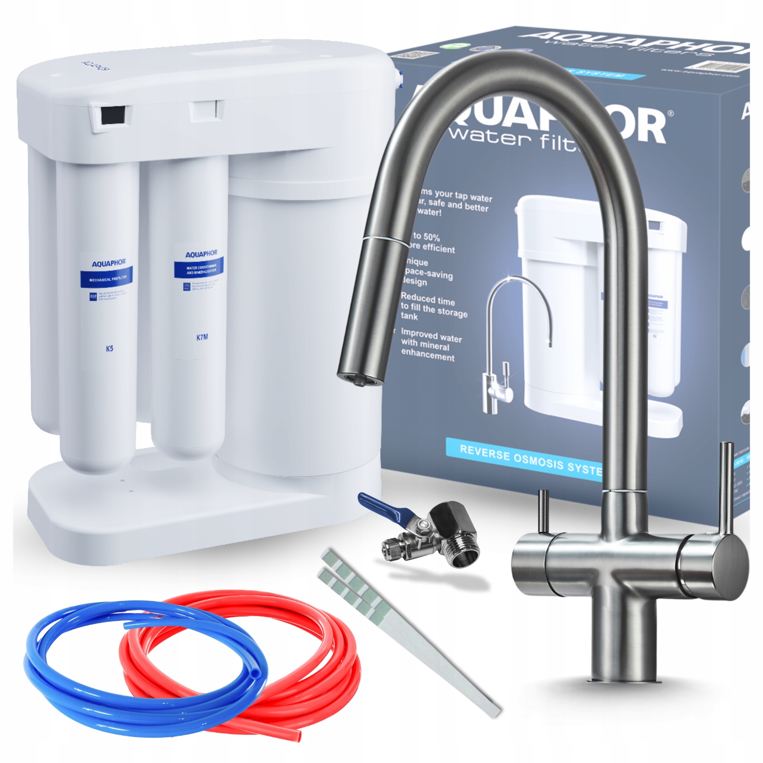 Filtr Reverzní Osmózy Aquaphor Morion A Kuchyňská Baterie Grafitová Ari