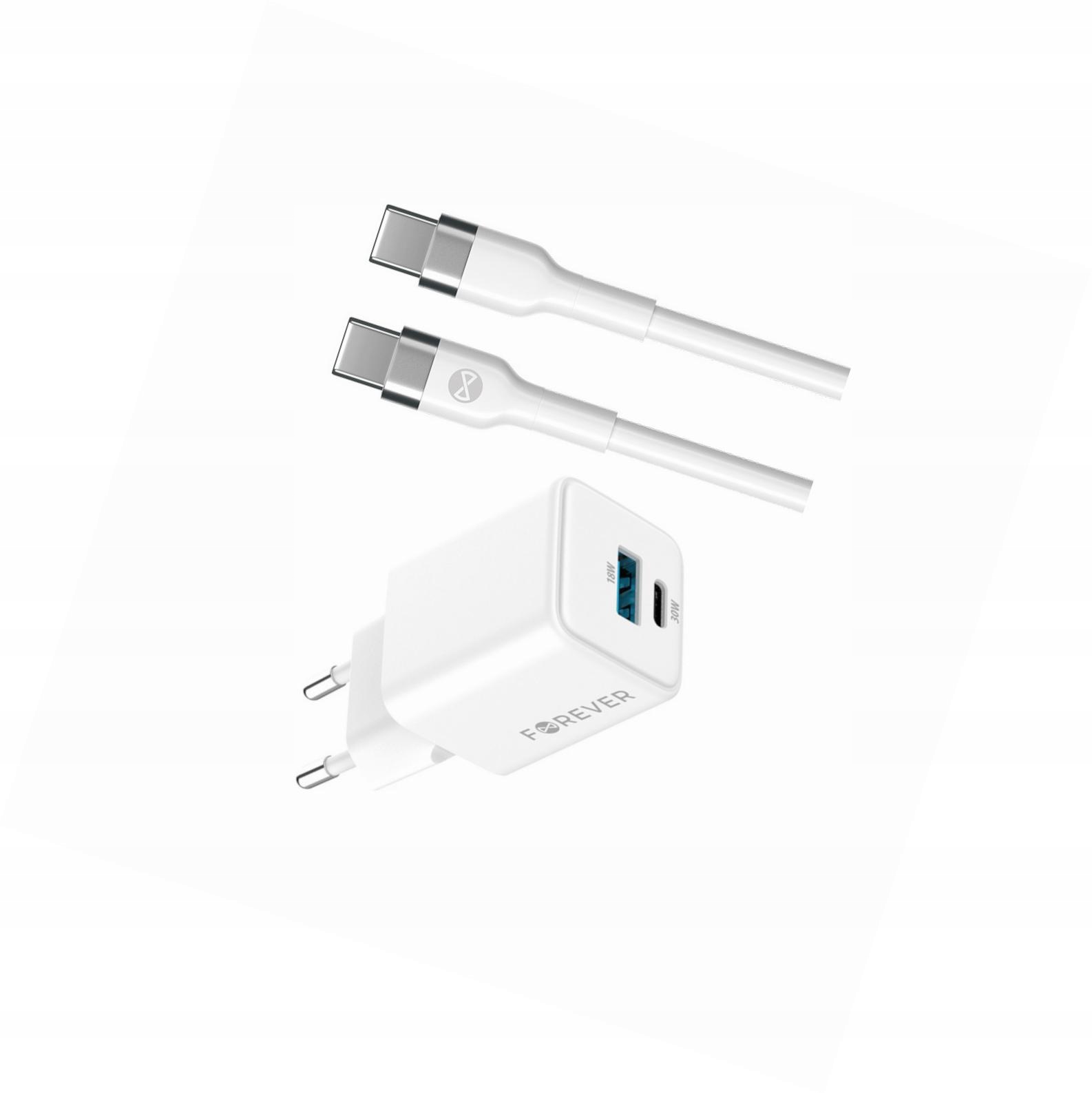 Szybka ładowarka GaN 30W Usb i Usb-c z kablem do Samsung Galaxy A54 4G