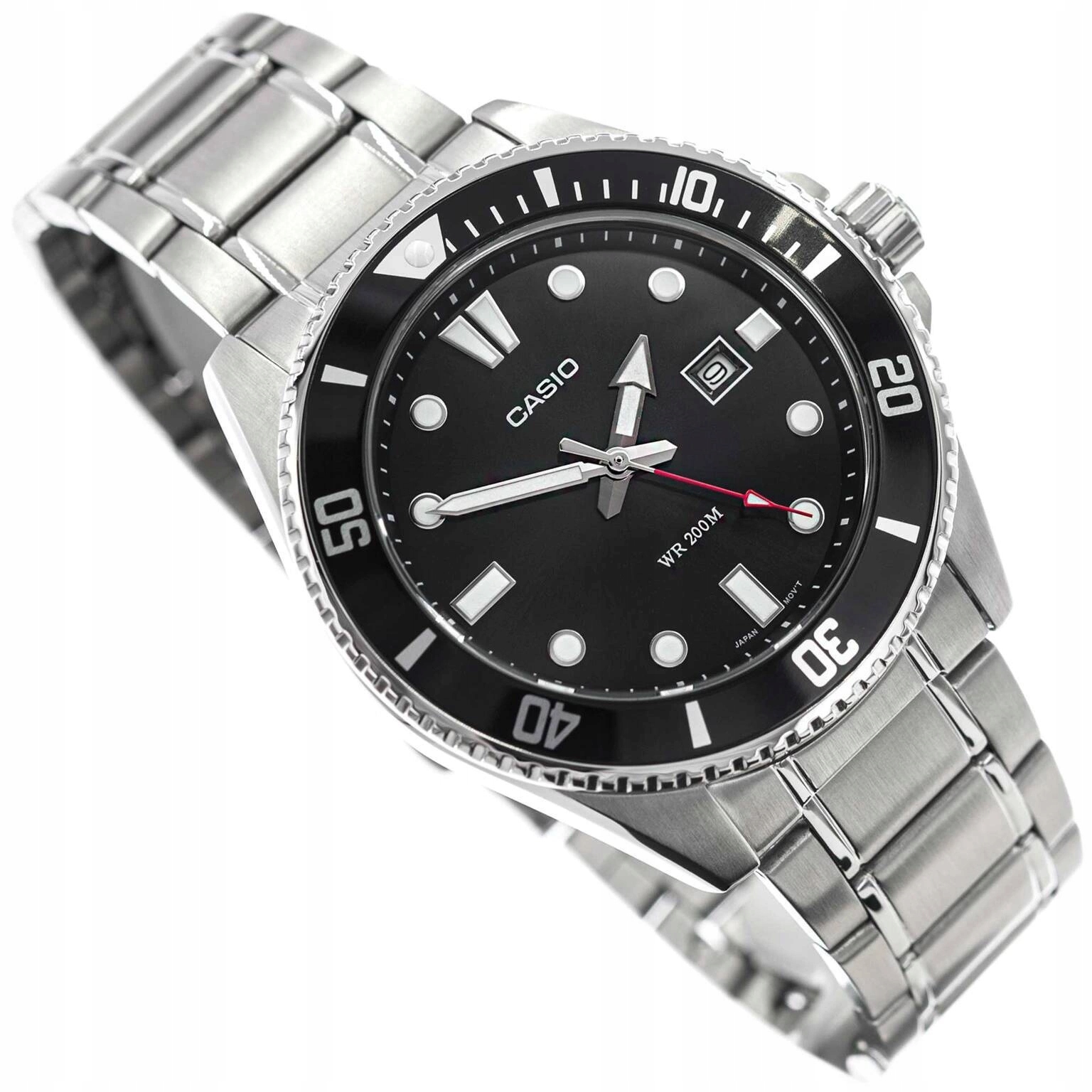 Pánské Hodinky Casio MDV-107D-1A1VEF Stříbrné Na Náramku Datumovka