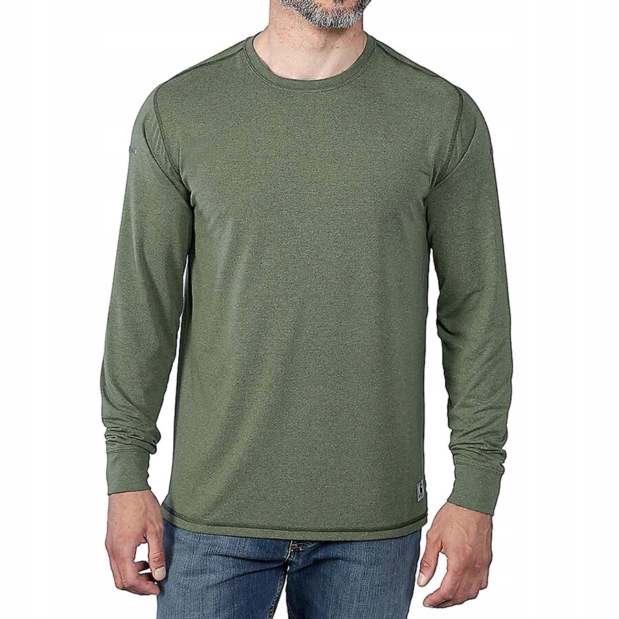 Tričko s dlouhým rukávem Carhartt Lwd Chive Heather S
