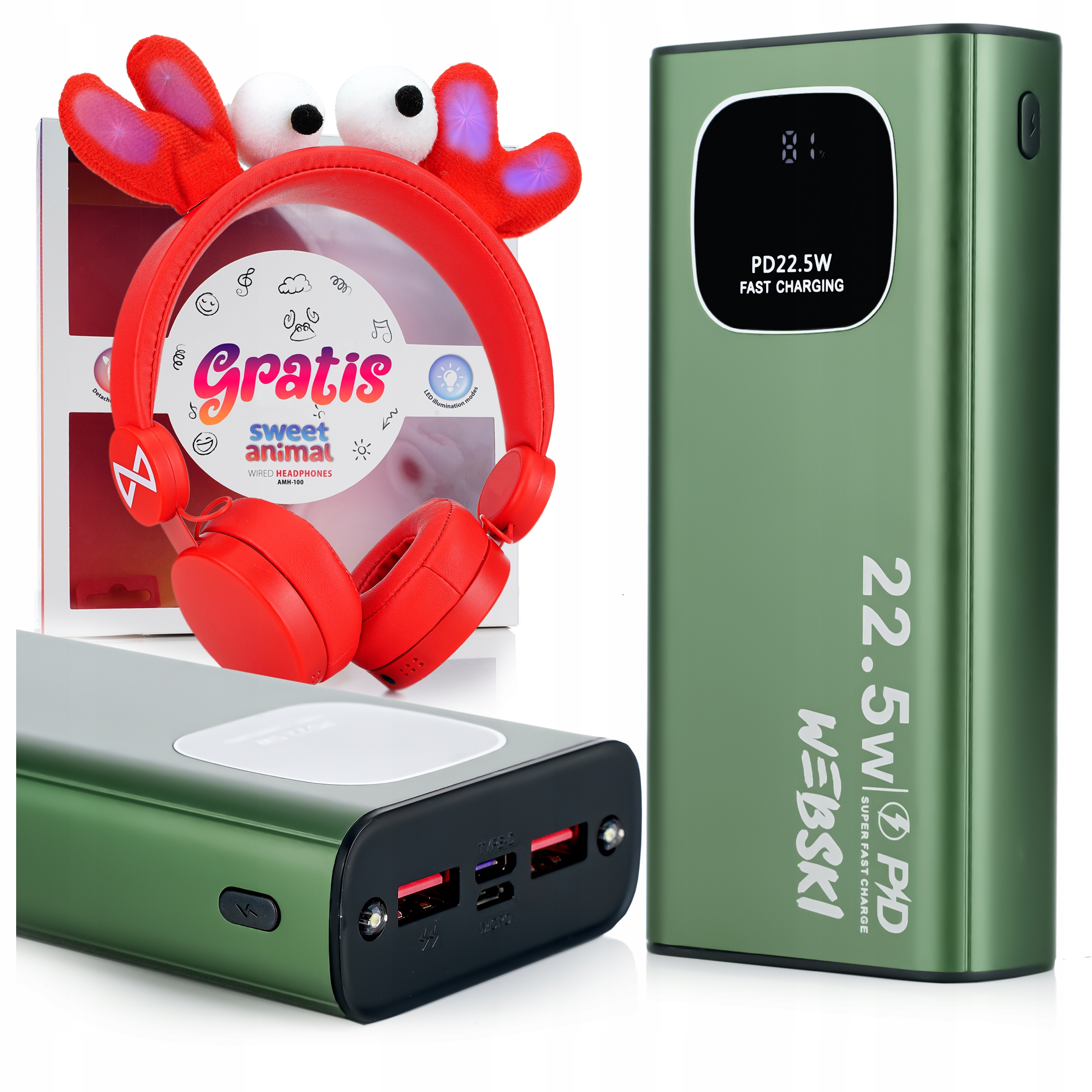 

Lekki 30000 mAh Powerbank 3X Usb Qc Pd 12V