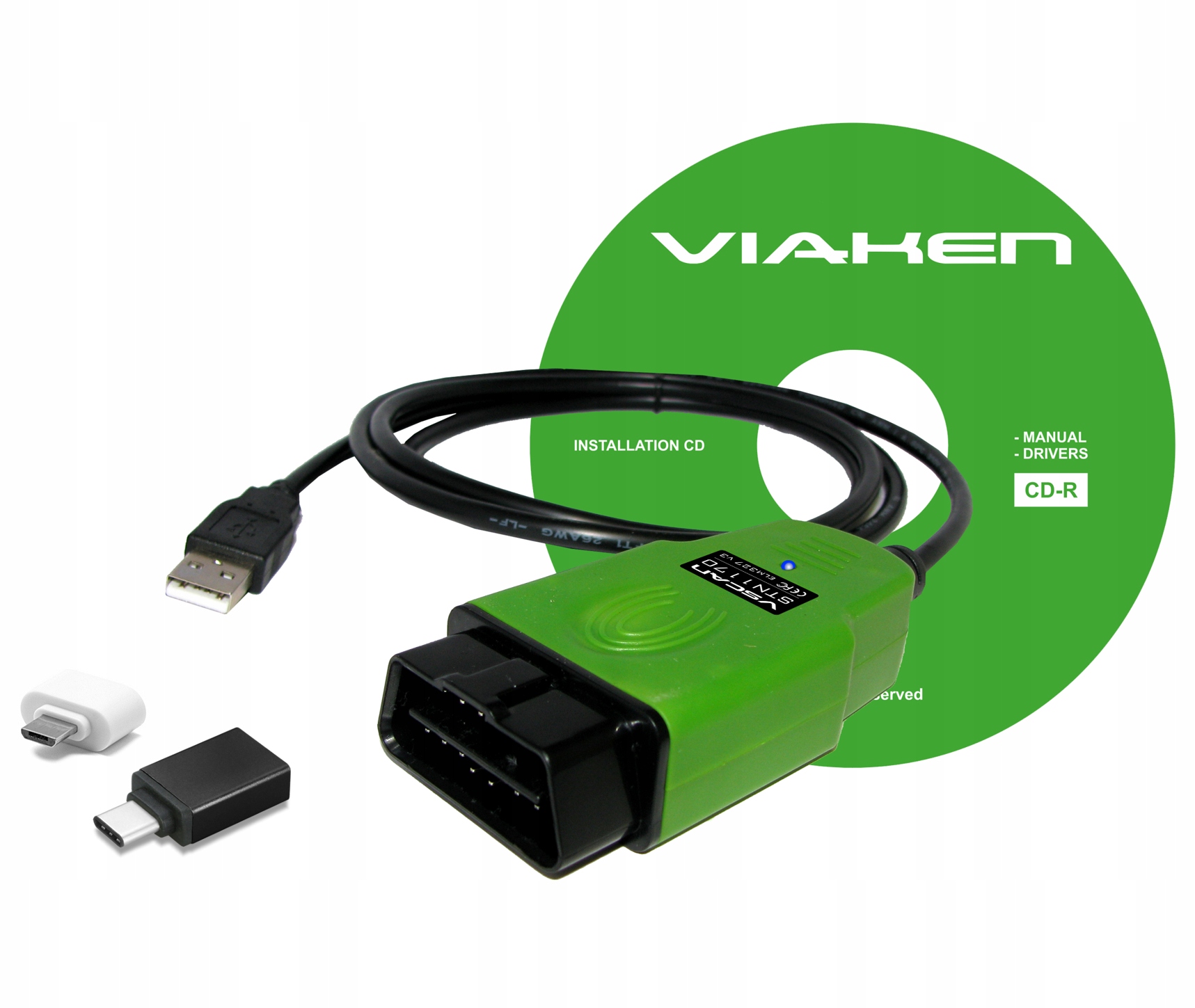 STN1170 ELM327 v3 Mscan Ford Usb Otg Micro Usb-c