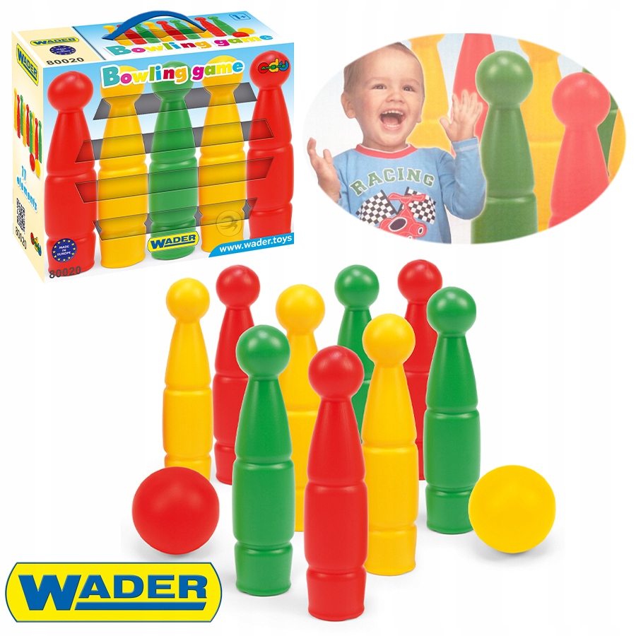 KRĘGLE W KARTONIE GRA ZRĘCZNOŚCIOWA WADER 80020 11 Marka Wader