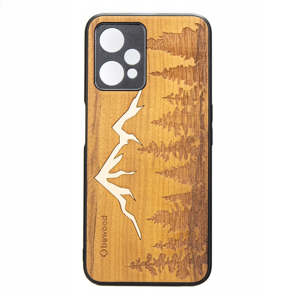 Dřevěné Pouzdro Realme 9 Pro Hory Imbuia