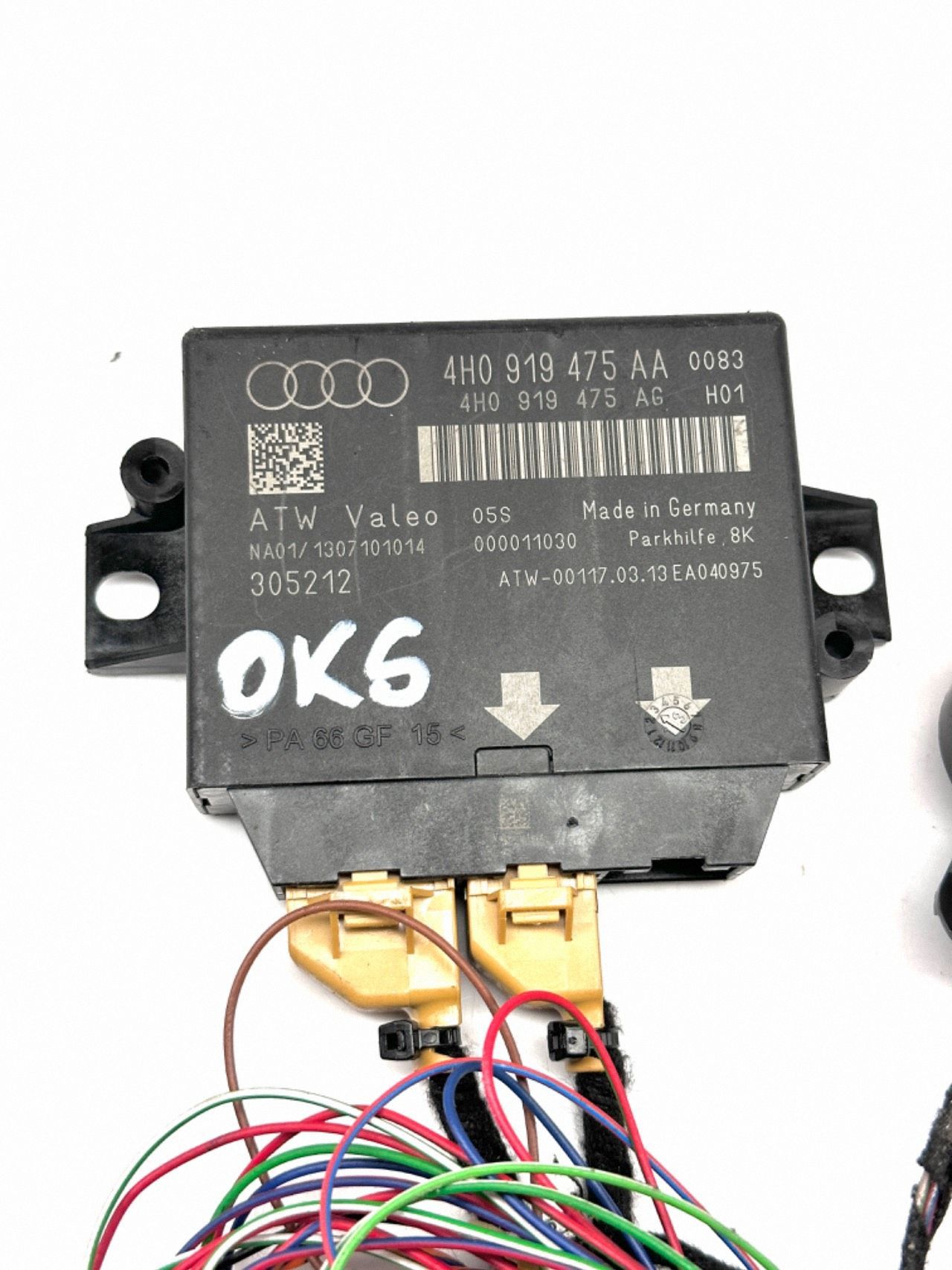 AUDI A6 S6 C7 4G modulo Centralina CZUJNIKOW parcheggio PDC 4H0919475AA