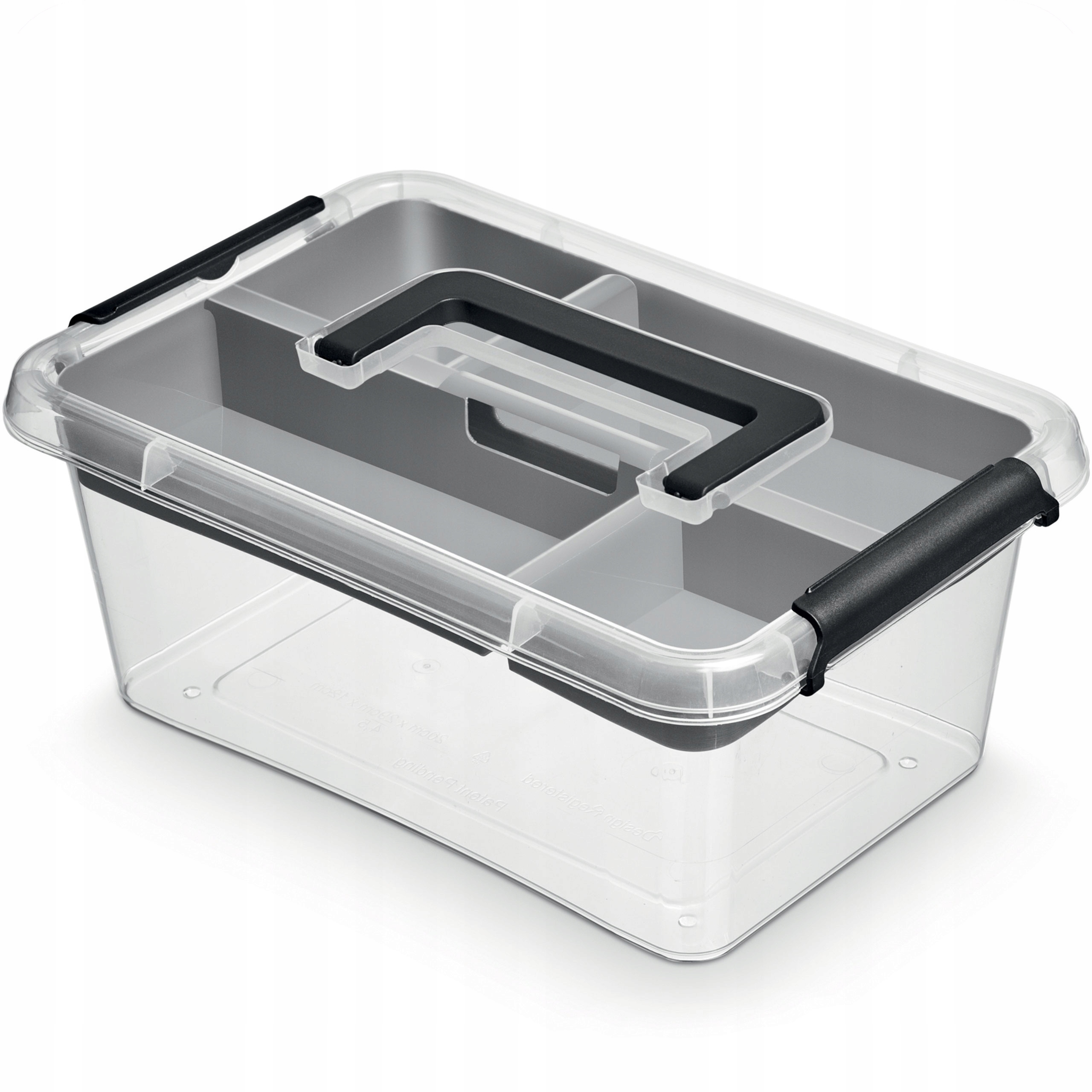 

Pojemnik Pudełko Przegródki Rączka Organizer 4,5L