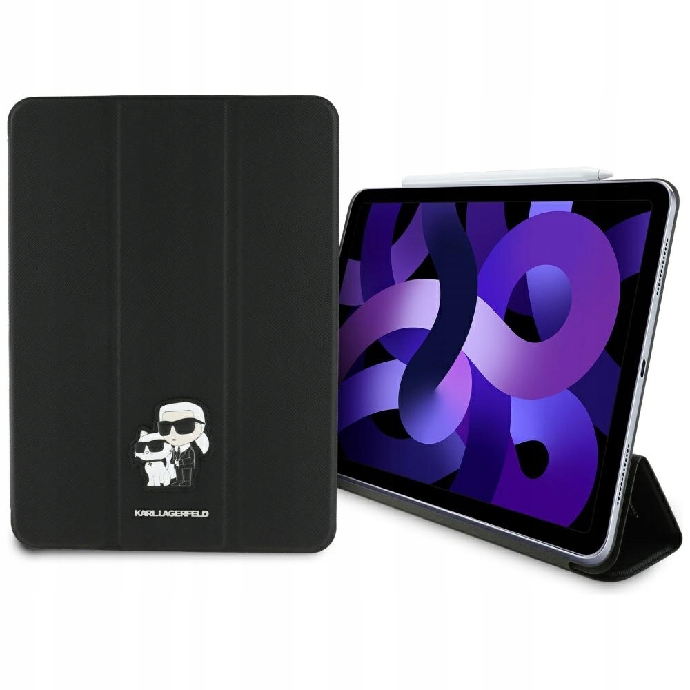Karl Lagerfeld Saffiano Magnetic Pouzdro pro iPad Air 11“ M3/M2 (černé)