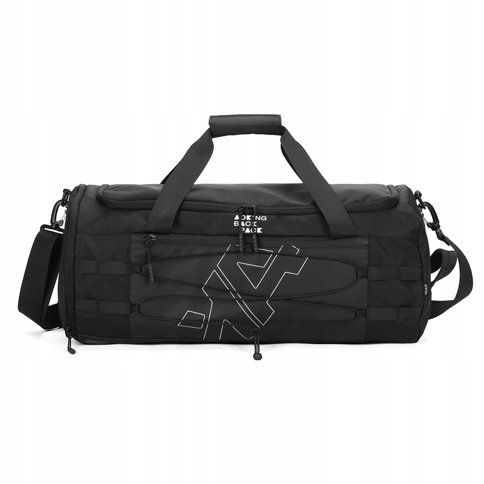 Torba Sportowa na Siłownię i Fitness z Przegrodą na Buty 30L czarny