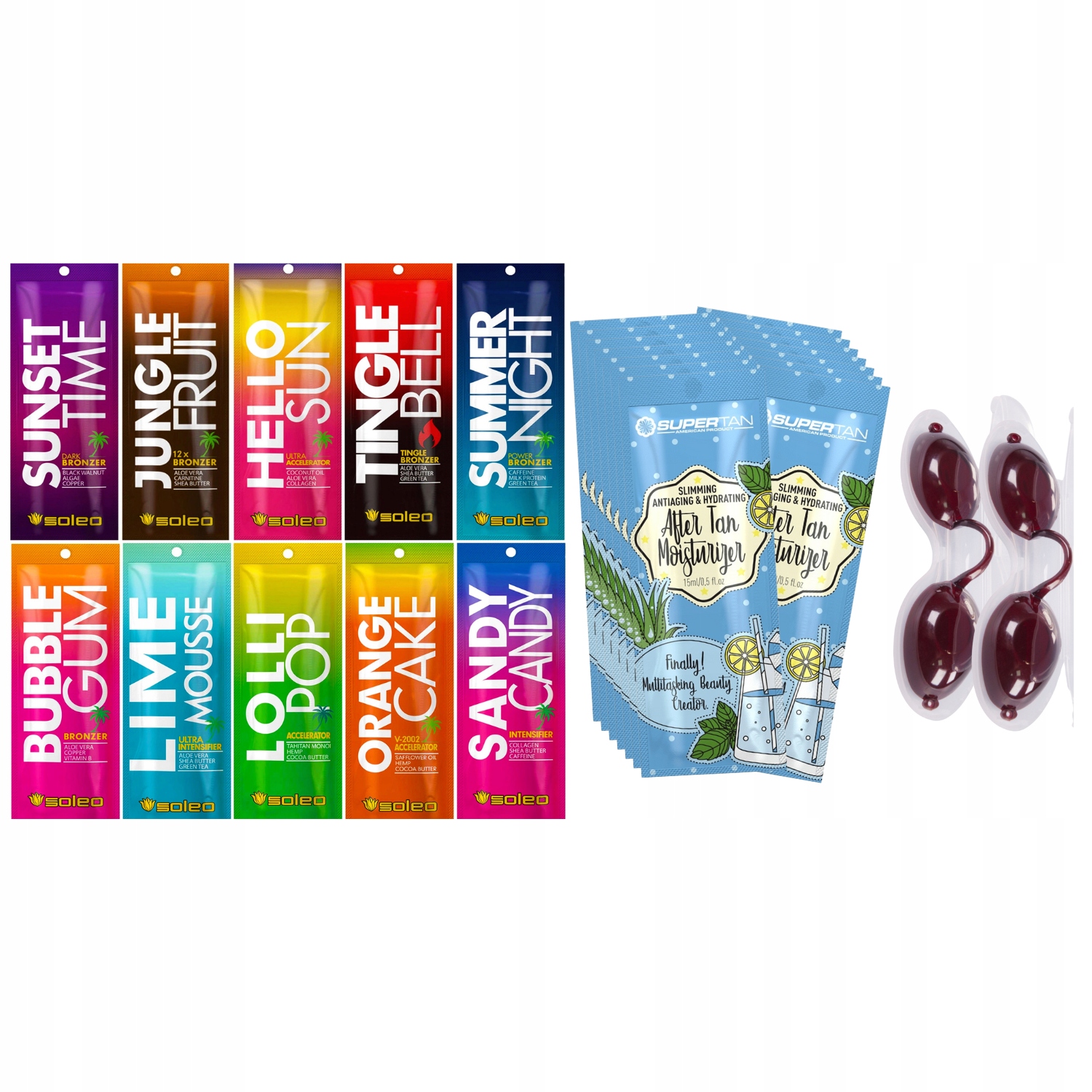 Soleo Basic Balíček sáčků 100 Kusů 20 Ks After Tan 2ks brýlí