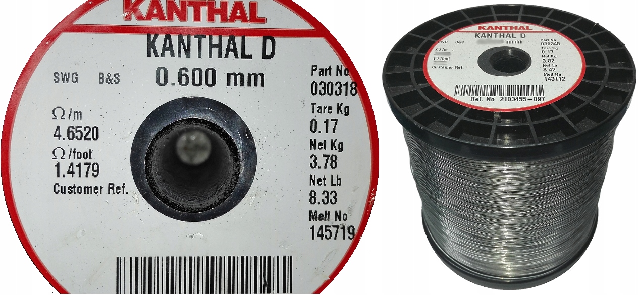 

Drut oporowy Kanthal D 0,6 1 mb do styropianu