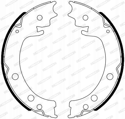 ZESTAW SZCZĘK HAMULCOWYCH, HAMULEC POSTOJOWY Producent części Ferodo