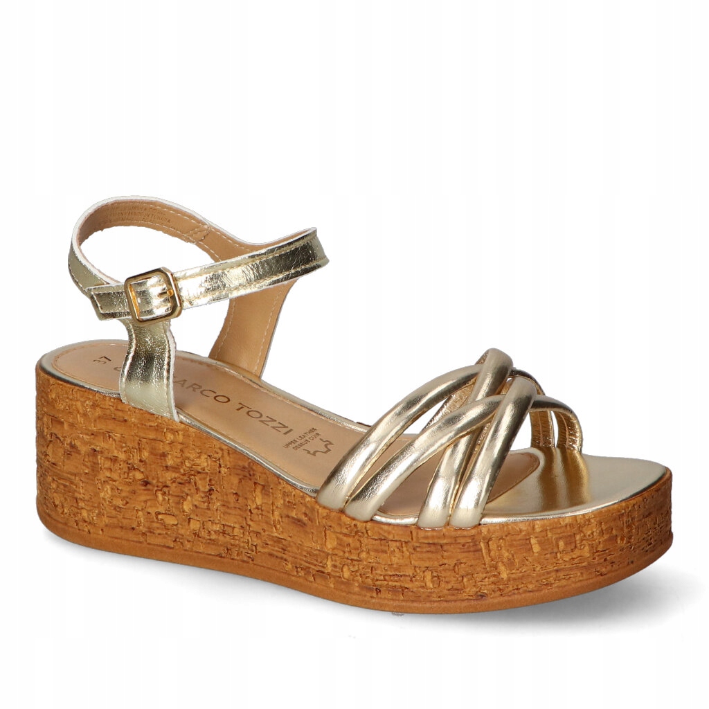 Sandály Marco Tozzi 2-28395-20/957 Platinové 37