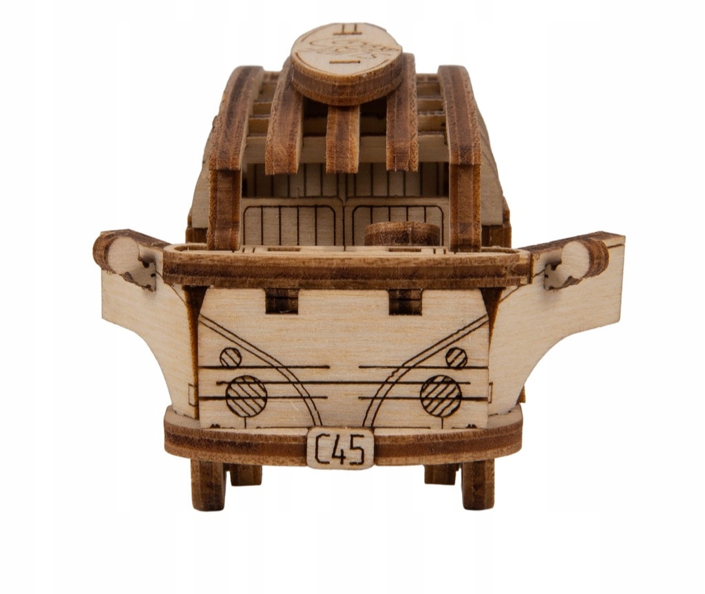 Puzzle 3D Mini Bus RETRO Ogórek samochód drewniany Płeć chłopcy dziewczynki