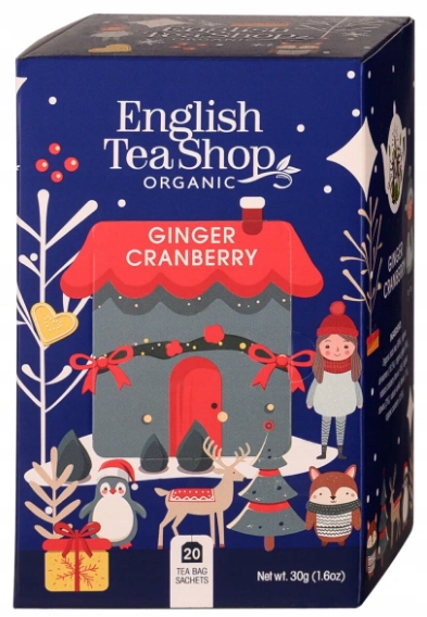 Levně Bio Anglický čaj čaj vánoční zázvor a brusinka