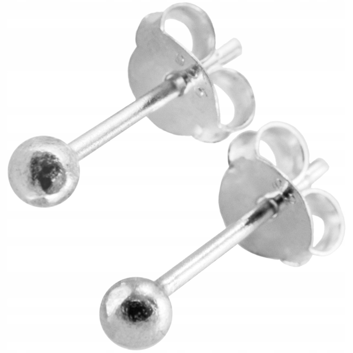 

Versil kolczyki kulki 3 mm wkrętki Srebro 0,925