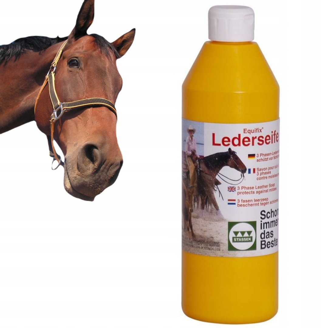 Equifix Stassek trójfazowe mydło do skór na siodła buty puśliska 500ml