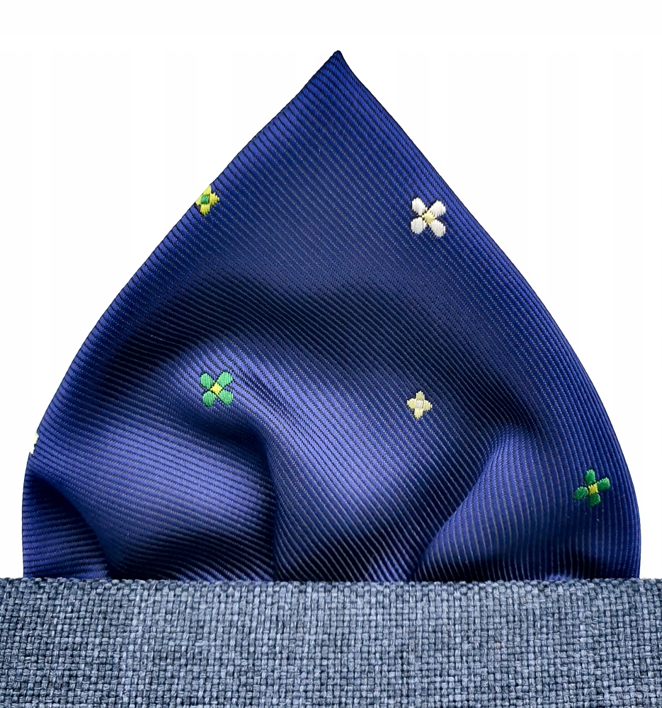 Żakardowa poszetka wypustka do kieszeni marynarki!