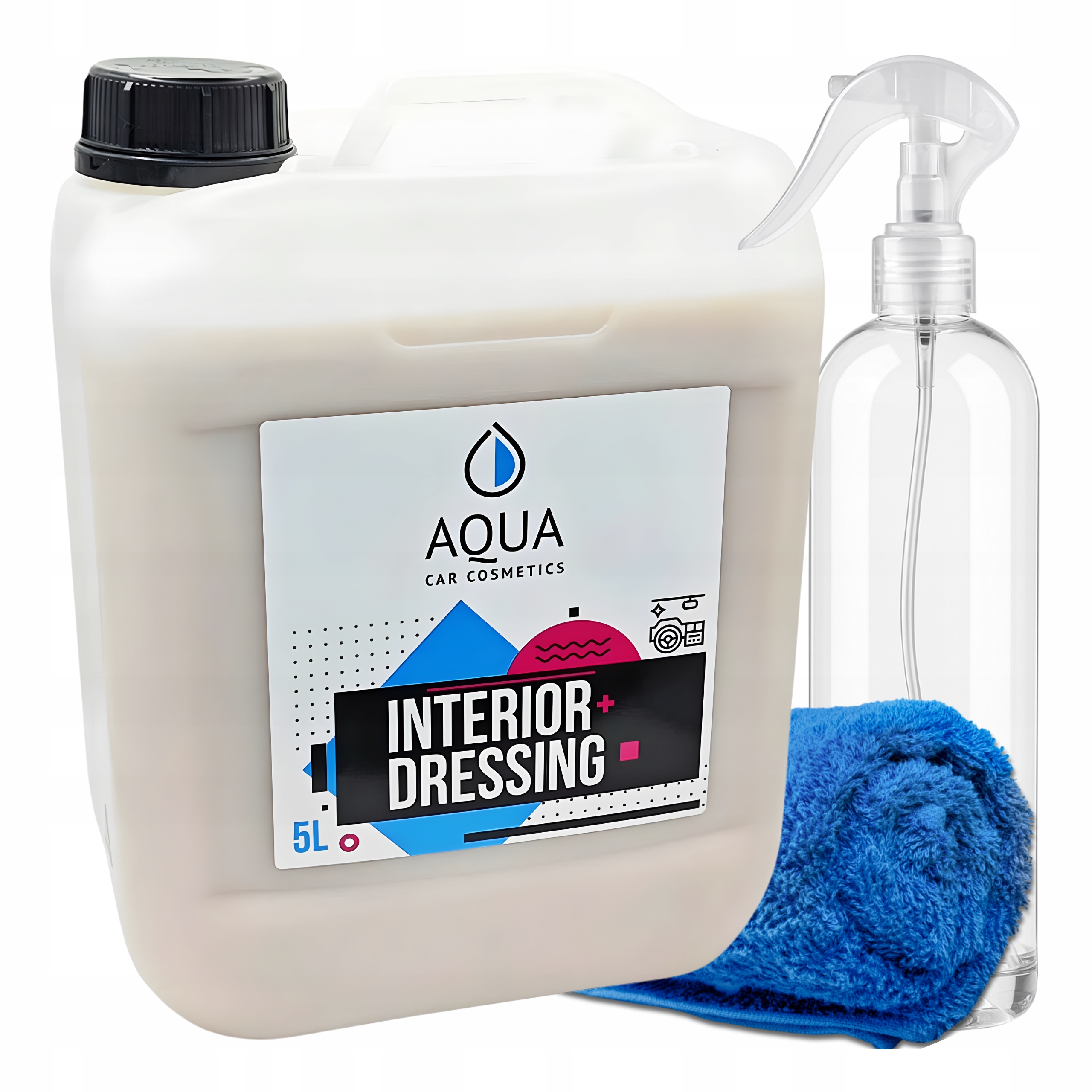 Aqua Interior Dressing 5000 ml saténová povrchová úprava kokpitu s Uv filtrom