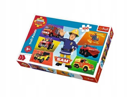 

Trefl puzzle pojazdy strażaka Sama 100 elementów