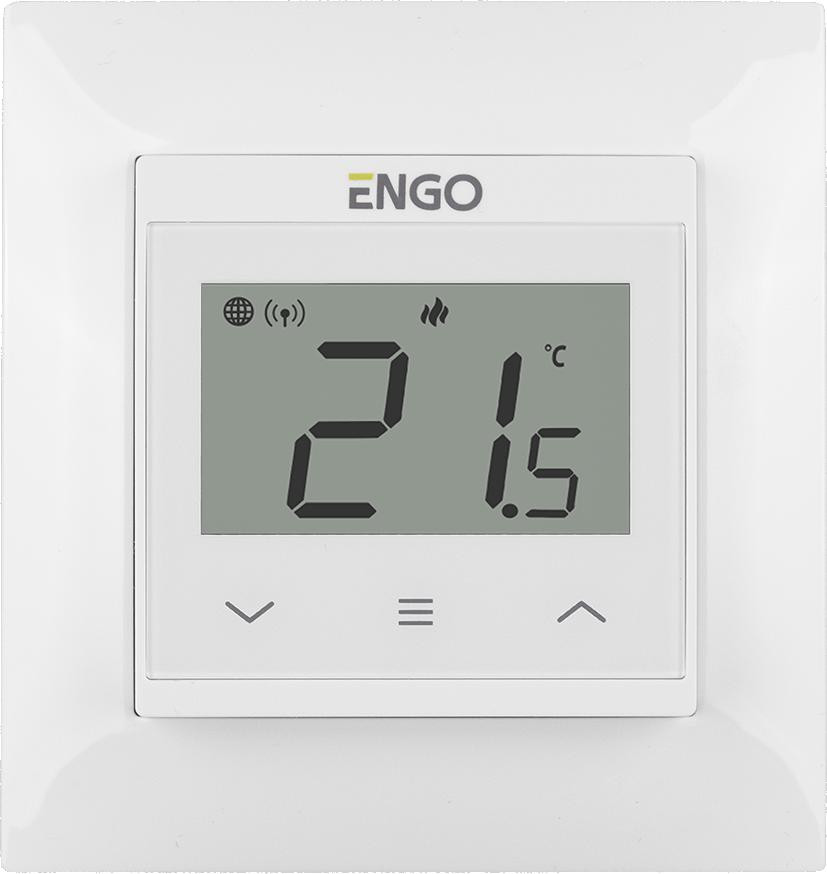Engo Controls E55-W – internetový podomítkový regulátor teploty