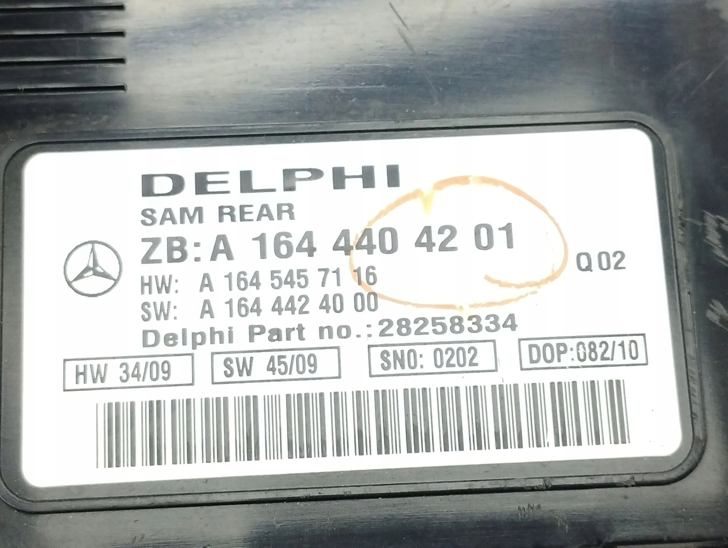 Mercedes-Benz ML W164 2010 Skrzynki bezpieczników Producent części Mercedes-Benz OE