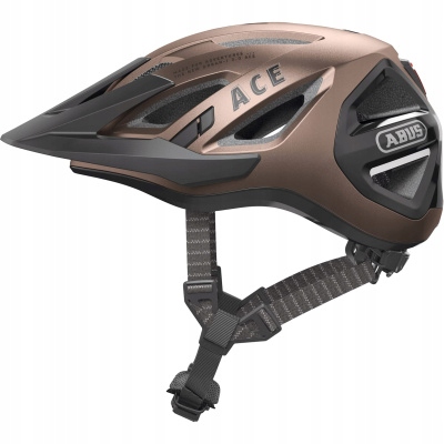 kask rowerowy Abus Urban-I 3.0 Ace metallic copper r. 51 55 cm lampka Led