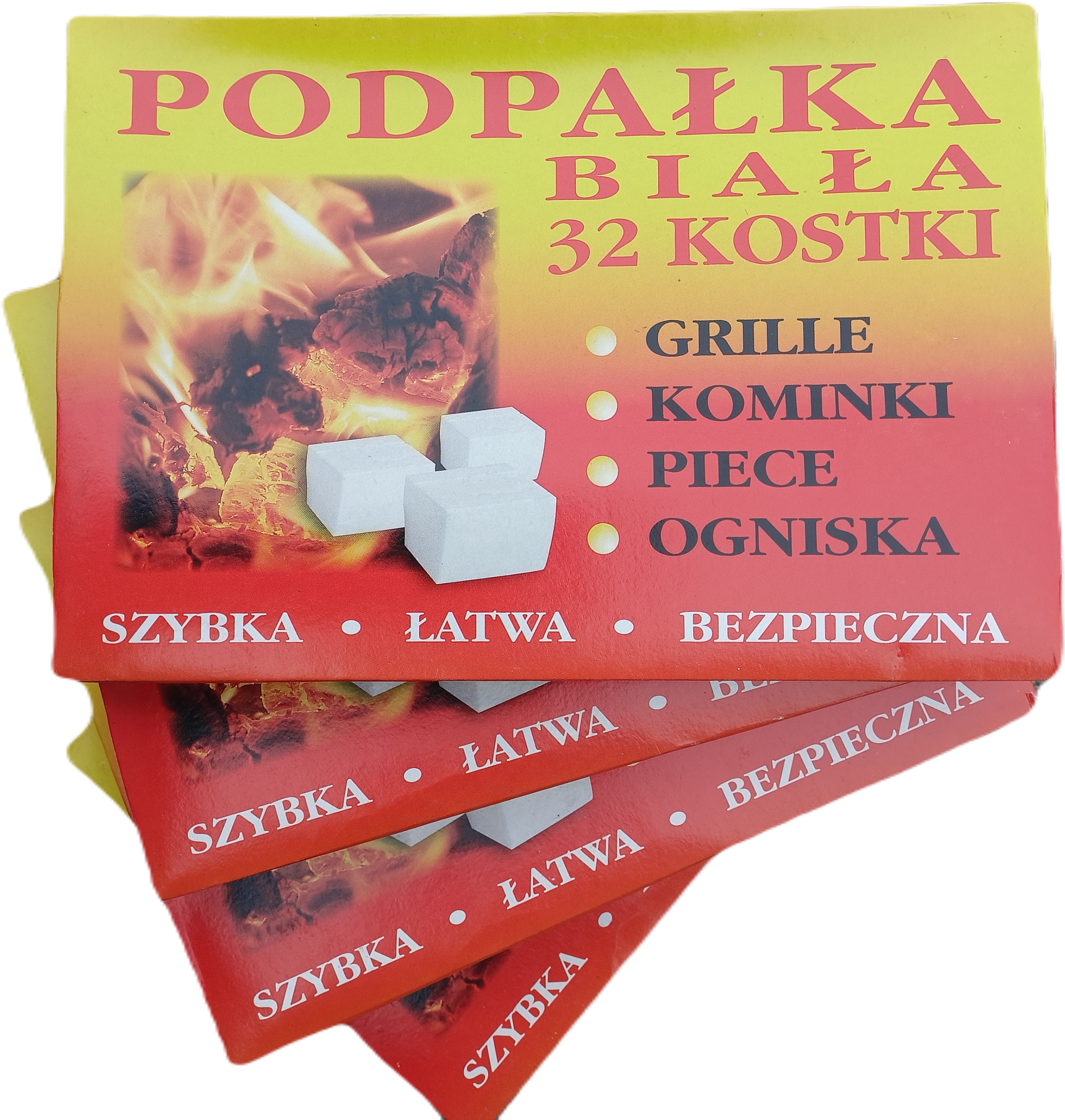 

Podpałka rozpałka biała 4 x 32 grill kominek opał