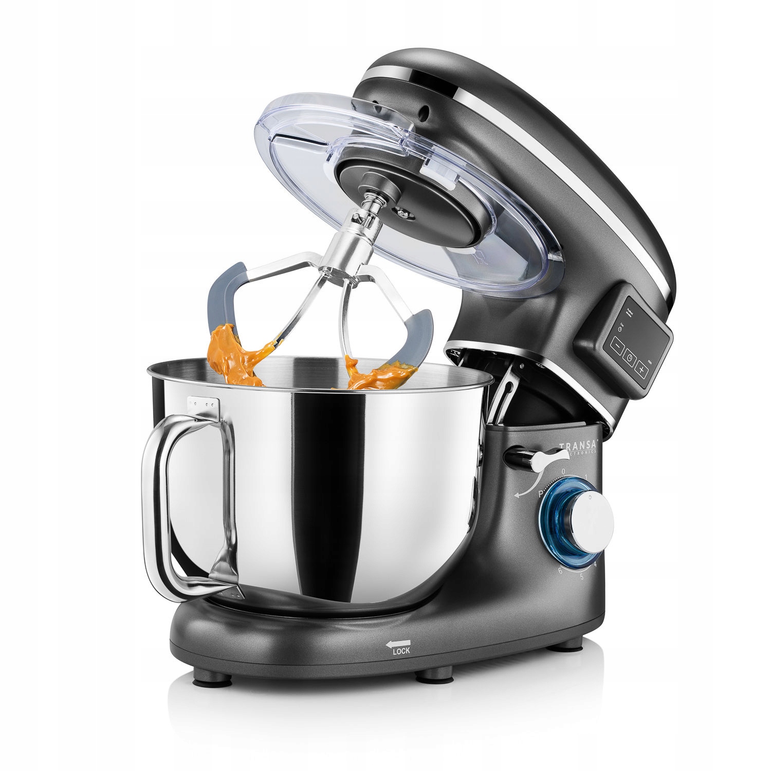 Robot Planetarny Kuchenny z podgrzewaną misą MIKSER Silver 2800W MISA 6L Marka Transa Electronics