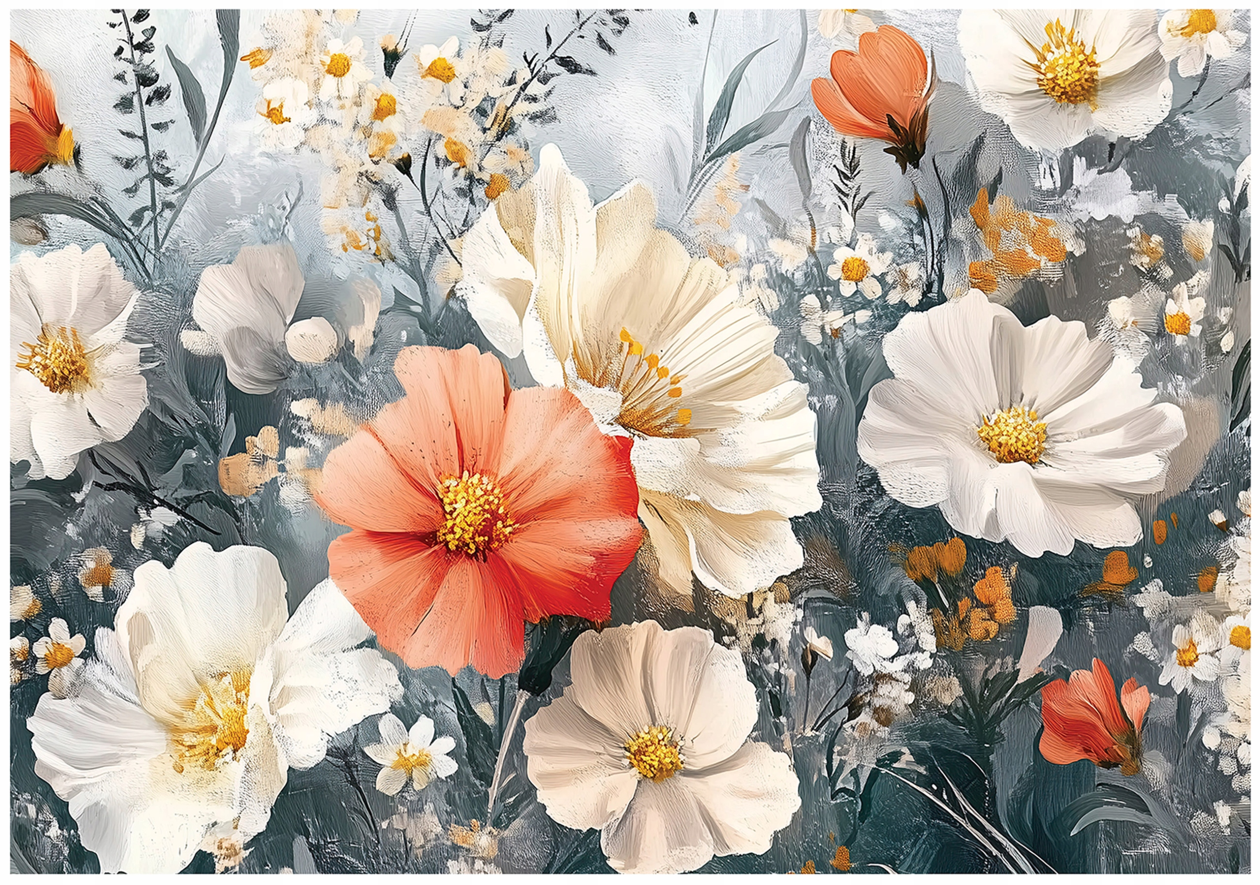 Vliesová fototapeta Květinová abstrakce, umělecká flóra 350x250 lepidlo