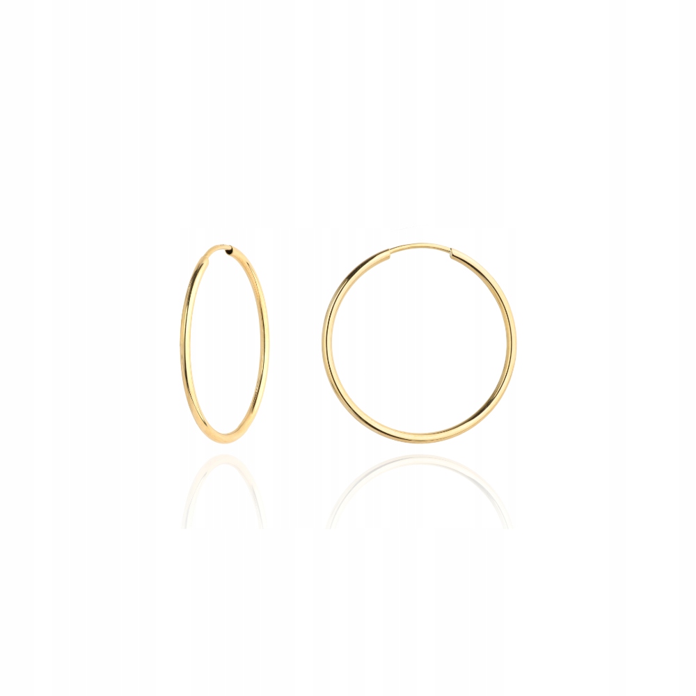 

Złote Kolczyki Kółka 585 Koła 12mm