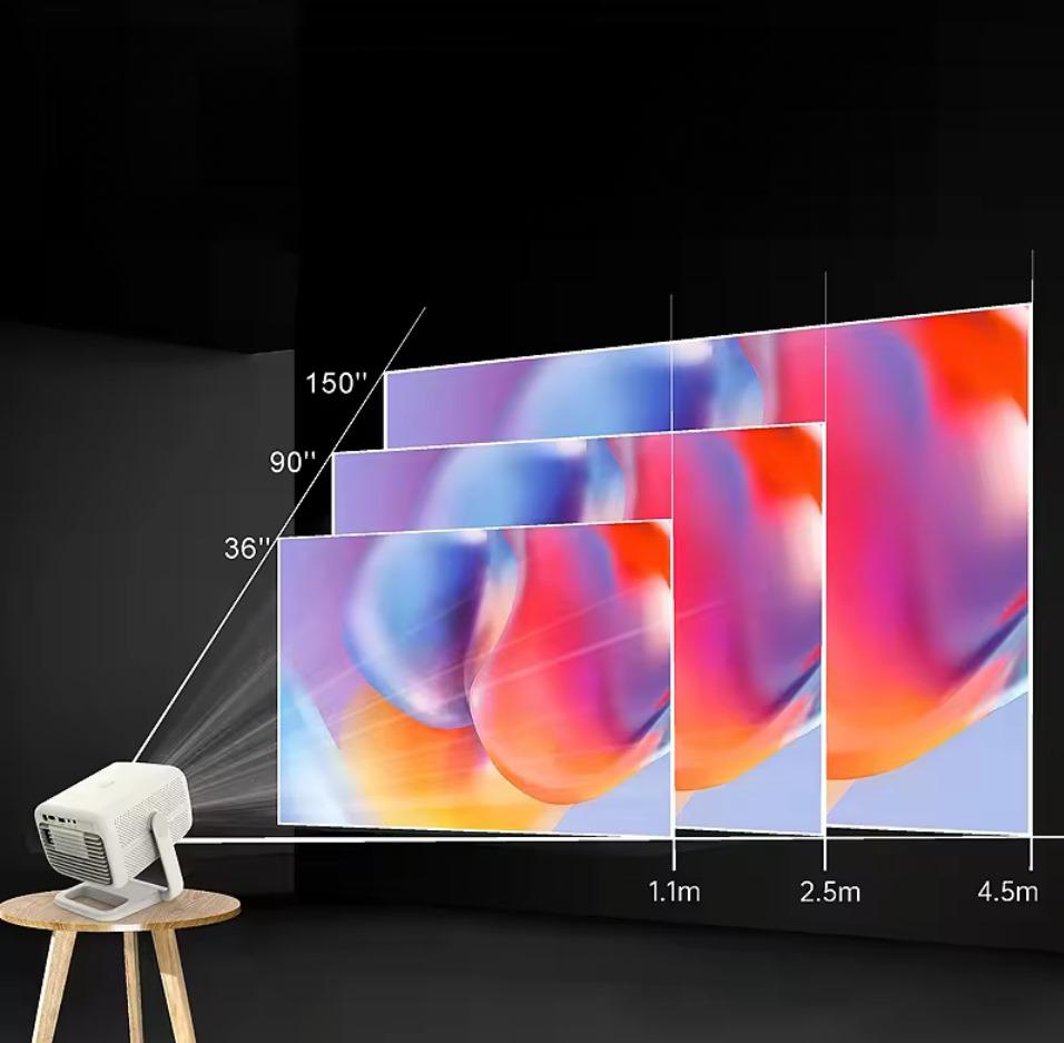 Mini Projektor Przenośny Android WiFi Rzutnik FULL HD 4K Telefon Bluetooth